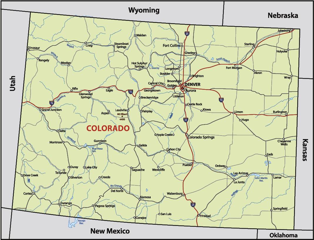 Colorado map