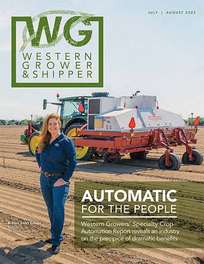 Western Grower Shipper Magazine Cover Carbon Robotics